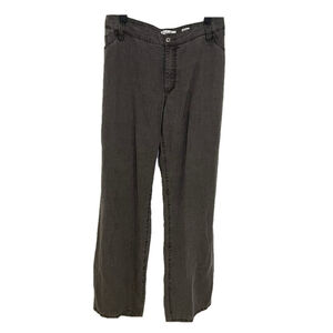 VANILIA Lightweight Linen Trouser Faded Gray Black waist 42” X inseam 32”